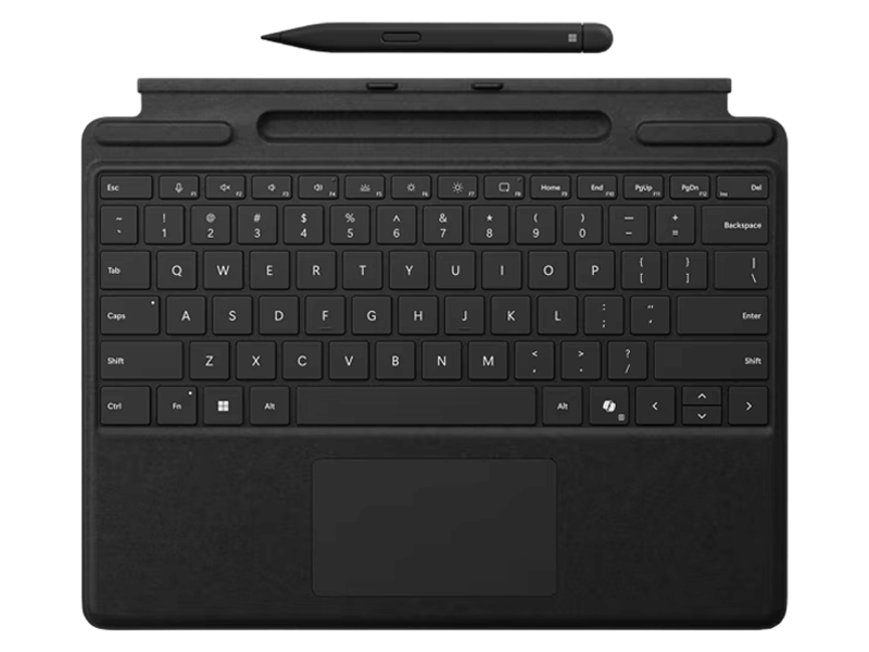 Microsoft Surface Pro 8/9/10/11 Type Cover mit Slim Pen 2 Schwarz