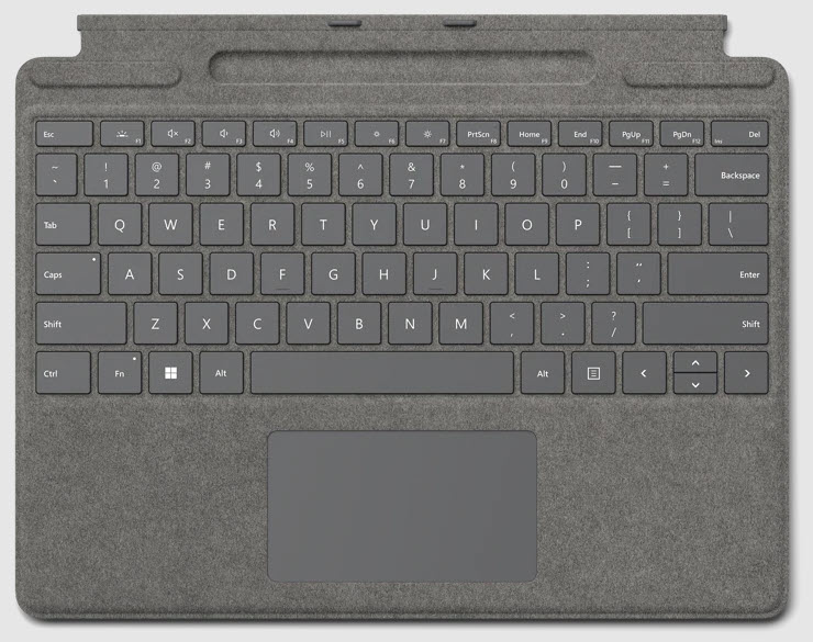 Microsoft Surface Pro 8/9/10/11 Type Cover Platinum Platin