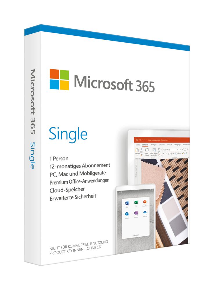 Microsoft 365 Single (P6) en Retail Sub